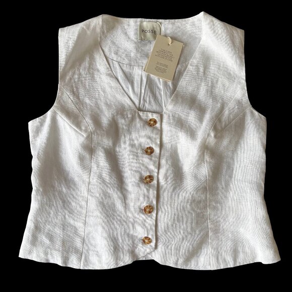 Posse "Rue" Vest - Ivory - Picture 1 of 7